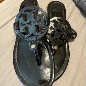 Tory Burch Miller Sandal - Black - Size 9.5
